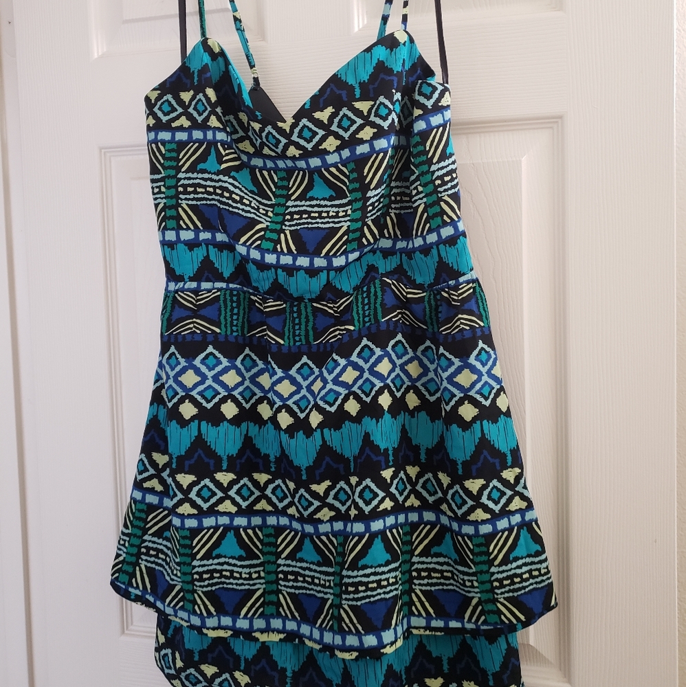 BEBE print dress size large